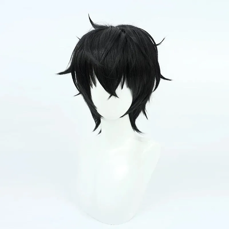 L-email Wig Persona 5 Ren Amamiya Black Halloween Cosplay Wig sold by Lemail wig product image thumbnail 5