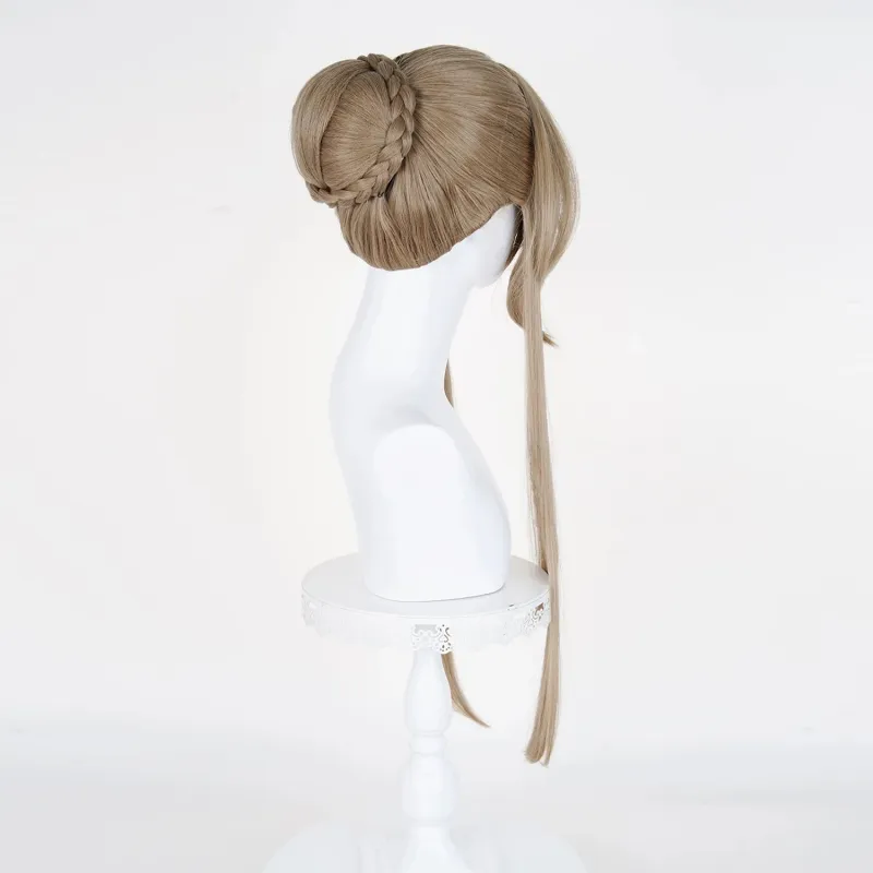 L-email Wig Genshin Impact Sandrone Marionette Brown 75cm Halloween Cosplay Wig sold by Lemail wig product image thumbnail 4