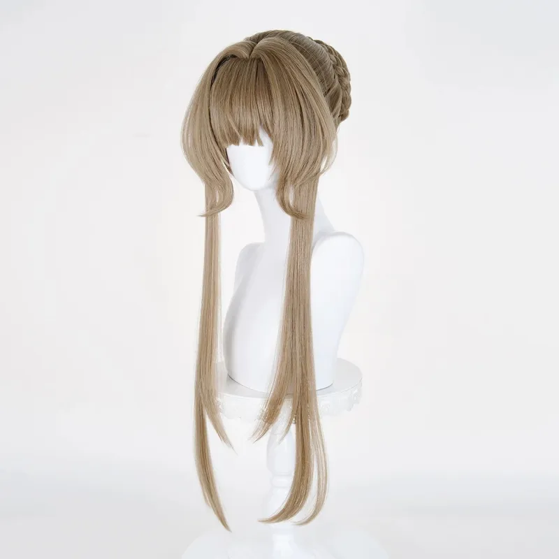 L-email Wig Genshin Impact Sandrone Marionette Brown 75cm Halloween Cosplay Wig sold by Lemail wig product image thumbnail 3