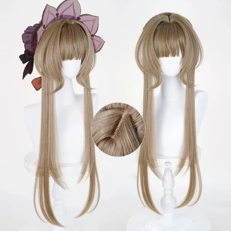 L-email Wig Genshin Impact Sandrone Marionette Brown 75cm Halloween Cosplay Wig sold by Lemail wig