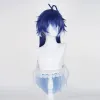 L-email Wig Genshin Impact Flins Blue Gradient 85cm Halloween Cosplay Wig sold by Lemail wig