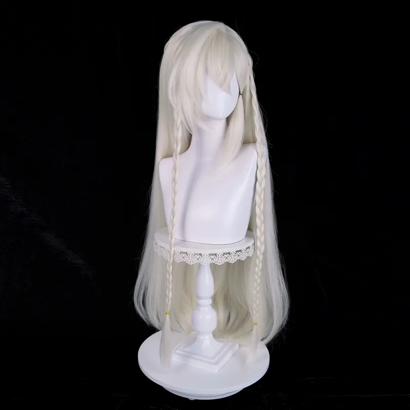L-email Wig Genshin Impact Istaroth Gray-gold 98cm Halloween Cosplay Wig sold by Lemail wig product image thumbnail 4