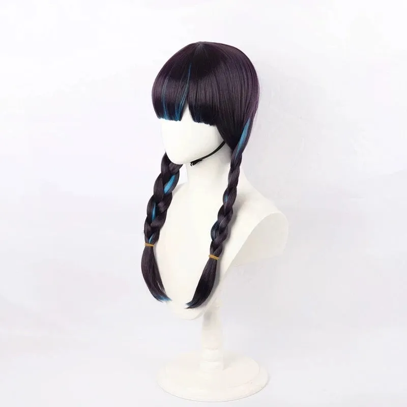 L-email Wig Marvel Rivals Psylocke Blood Kariudo 60CM Halloween Cosplay Wig sold by Lemail wig product image thumbnail 4