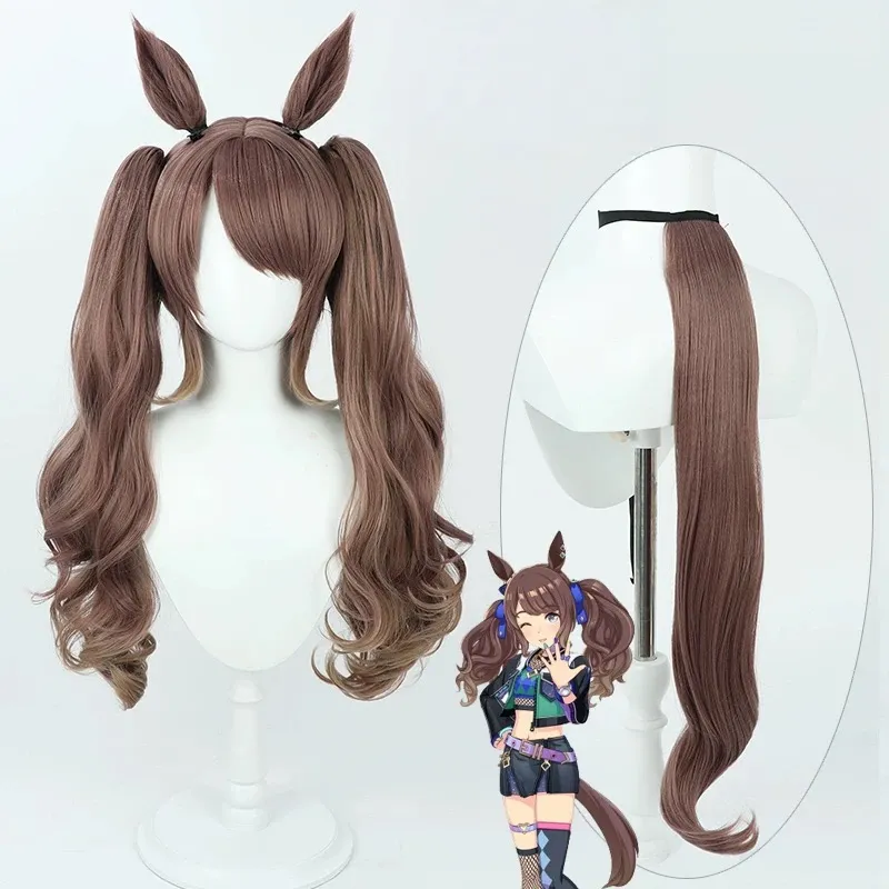 L-email Wig Pretty Derby Tosen Jordan 75cm Double Braids Cosplay Wig sold by Lemail wig