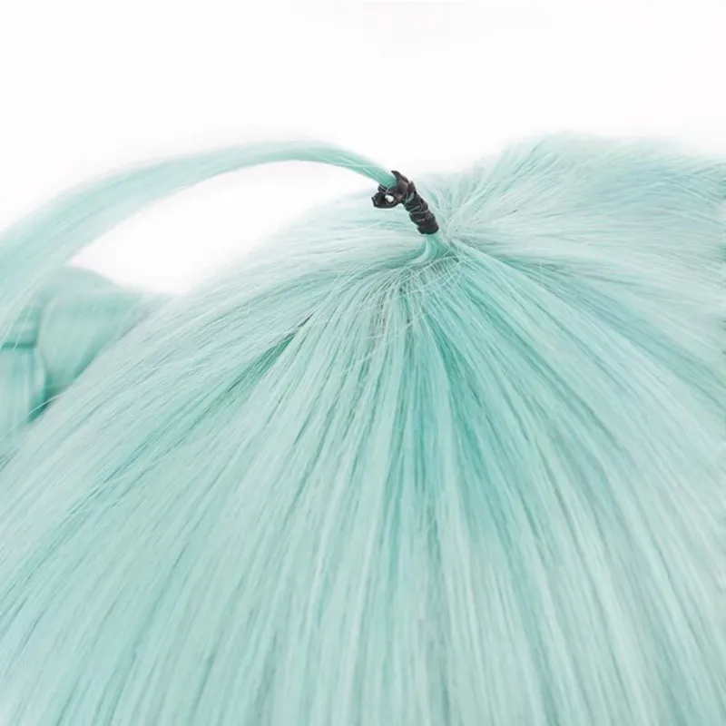 L-email Wig Hatsune Miku Noodle Stopper 110cm Double Braids Cosplay Wig sold by Lemail wig product image thumbnail 4