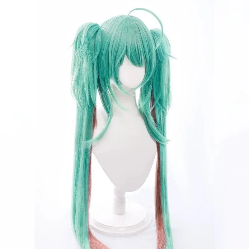 L-email Wig Hatsune Miku Rascal the Raccoon 120cm Double Braids Cosplay Wig sold by Lemail wig product image thumbnail 2