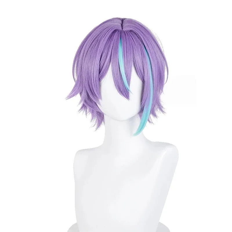 L-email Wig Project SEKAI Kamishiro Rui Hatsune Miku Purple 35cm Cosplay Wig sold by Lemail wig product image thumbnail 2