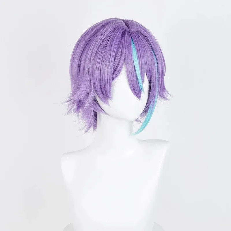 L-email Wig Project SEKAI Kamishiro Rui Hatsune Miku Purple 35cm Cosplay Wig sold by Lemail wig product image thumbnail 4