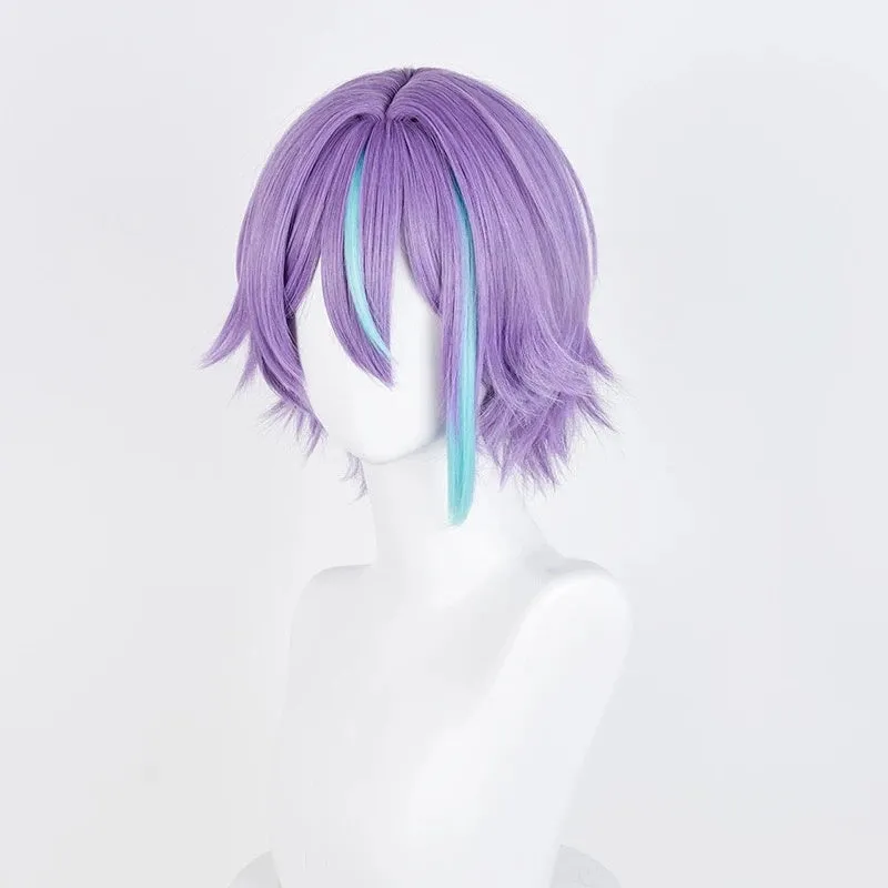L-email Wig Project SEKAI Kamishiro Rui Hatsune Miku Purple 35cm Cosplay Wig sold by Lemail wig product image thumbnail 3