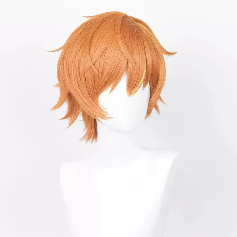 L-email Wig Project SEKAI Shinonome Akito Hatsune Miku Orange 30cm Cosplay Wig sold by Lemail wig product image thumbnail 2