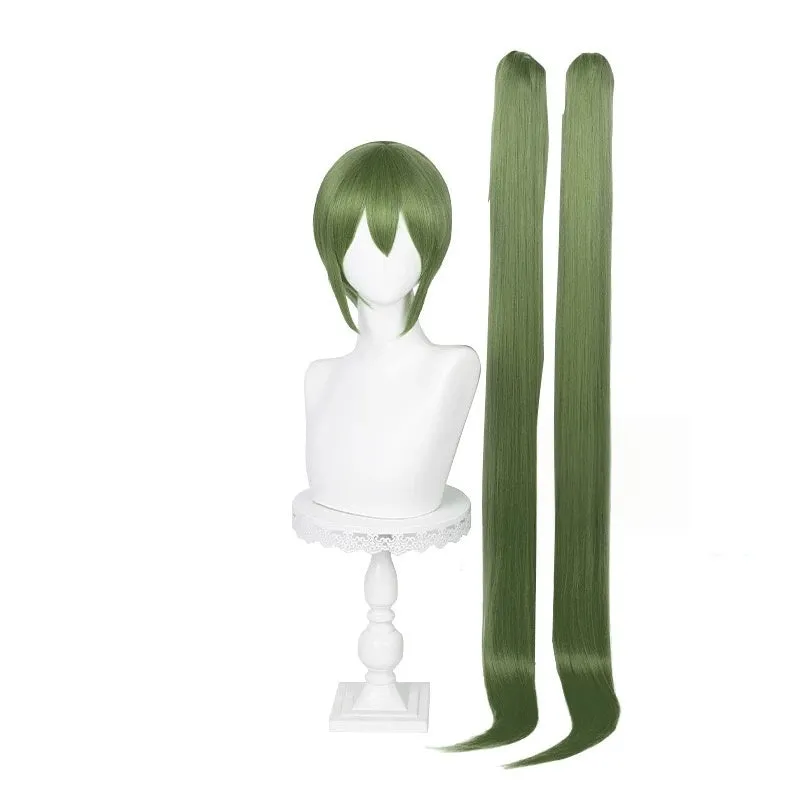 L-email Wig Hatsune Miku Blue Green 115cm Double Braids Cosplay Wig sold by Lemail wig product image thumbnail 5