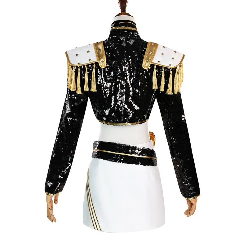 L-email Wig Mira Black Gold Outfit Halloween Cosplay Costume sold by Lemail wig product image thumbnail 2