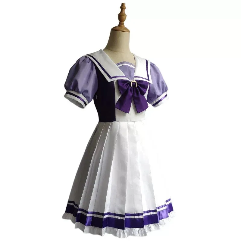 L-email Wig Uma musume: Pretty Derby Agnes Tachyon Tracen Academy Uniform Halloween Cosplay Costume And Wig Full Set sold by Lemail wig product image thumbnail 3