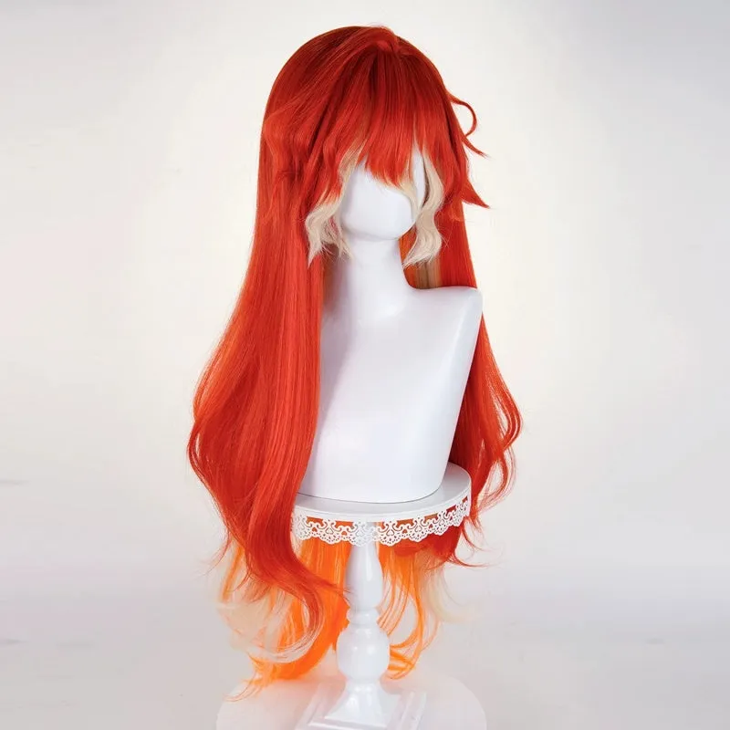 L-email Wig Wuthering Waves Augusta 98cm Long Color Mixing Halloween Cosplay Wig sold by Lemail wig product image thumbnail 3