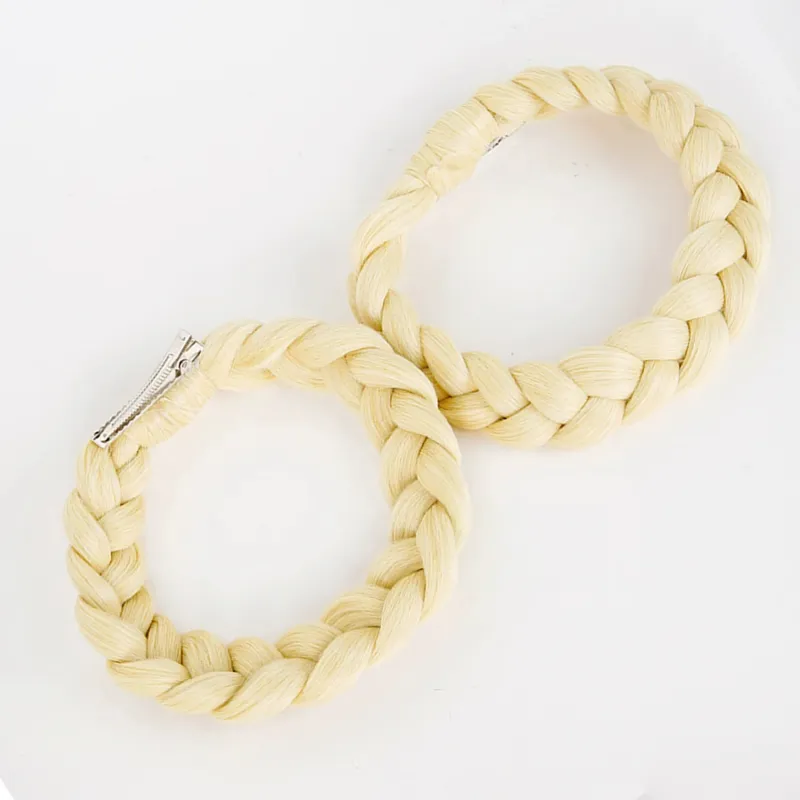 L-email Wig Genshin Impact Jahoda Gold Double Braids Halloween Cosplay Wig sold by Lemail wig product image thumbnail 5