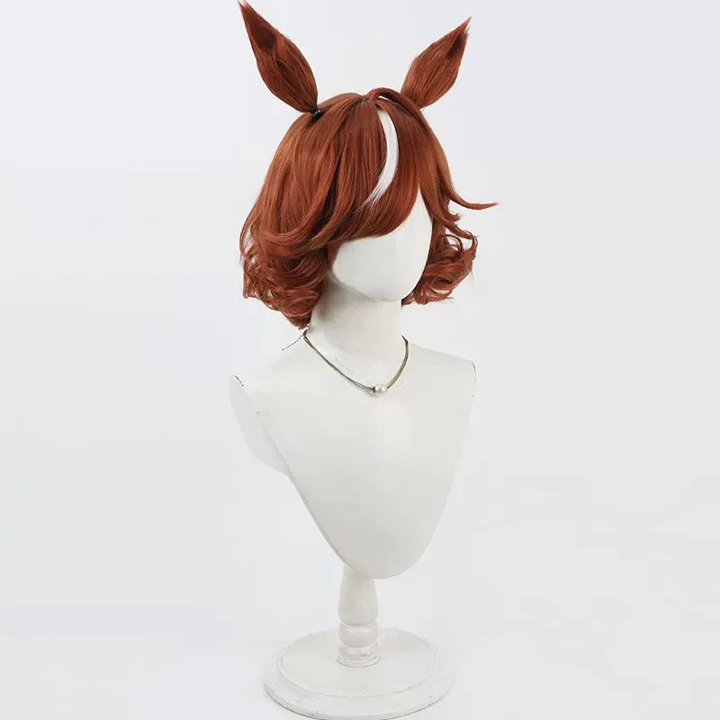 L-email Wig Uma musume: Pretty Derby Haiseiko Ears And Tail Halloween Cosplay Wig sold by Lemail wig product image thumbnail 3