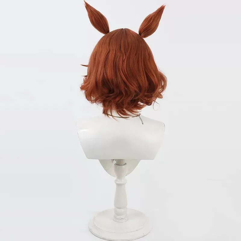 L-email Wig Uma musume: Pretty Derby Haiseiko Ears And Tail Halloween Cosplay Wig sold by Lemail wig product image thumbnail 5