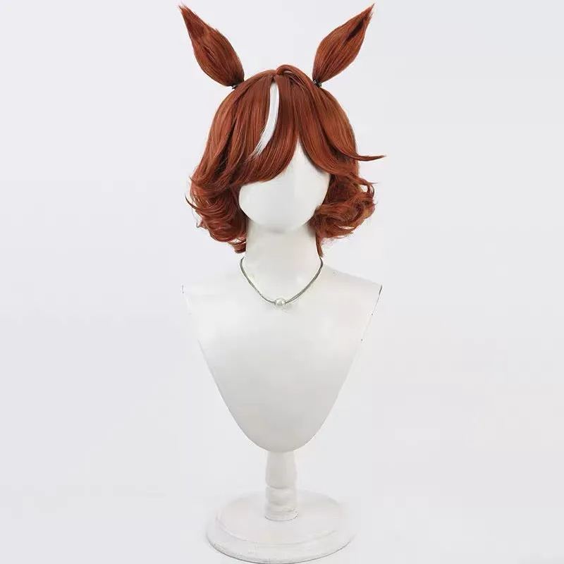 L-email Wig Uma musume: Pretty Derby Haiseiko Ears And Tail Halloween Cosplay Wig sold by Lemail wig product image thumbnail 2