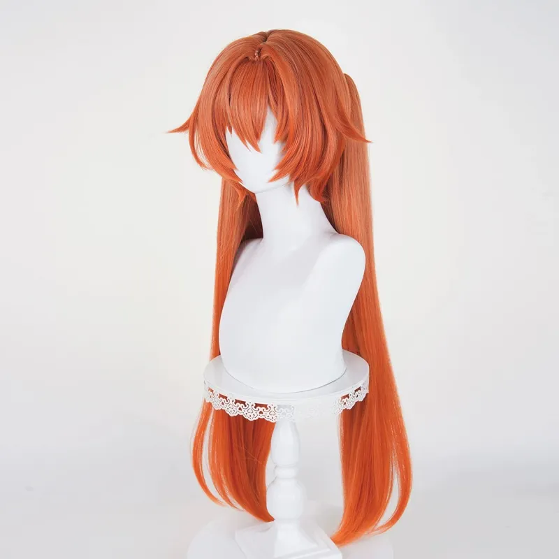 L-email Wig Zenless Zone Zero Orphie Orange Long Halloween Cosplay Wig sold by Lemail wig product image thumbnail 4