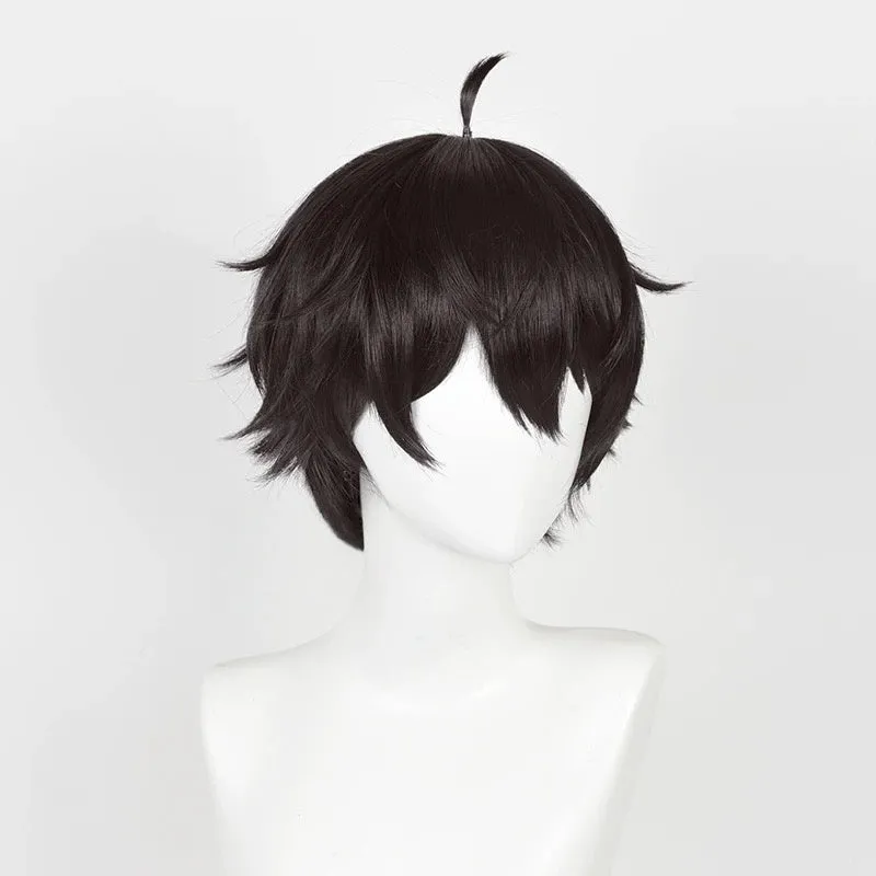 L-email Wig Honkai: Star Rail Dan Heng Dark Brown 30cm Short Halloween Cosplay Wig sold by Lemail wig product image thumbnail 3
