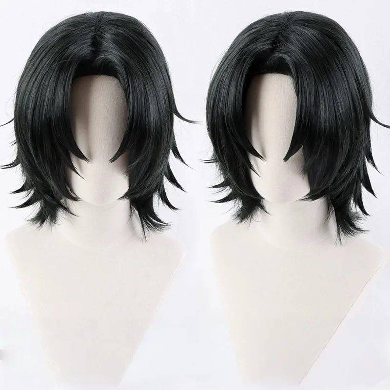 L-email Wig ONE PIECE Portgas D. Ace Black Green 35cm Halloween Cosplay Wig sold by Lemail wig