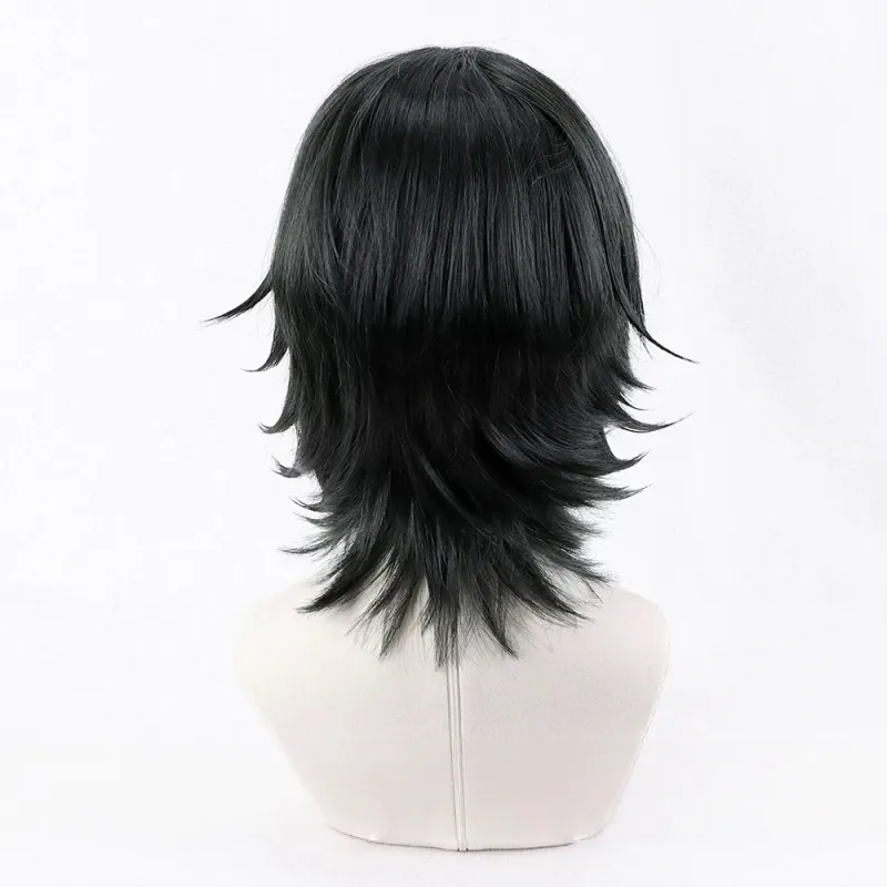 L-email Wig ONE PIECE Portgas D. Ace Black Green 35cm Halloween Cosplay Wig sold by Lemail wig product image thumbnail 3