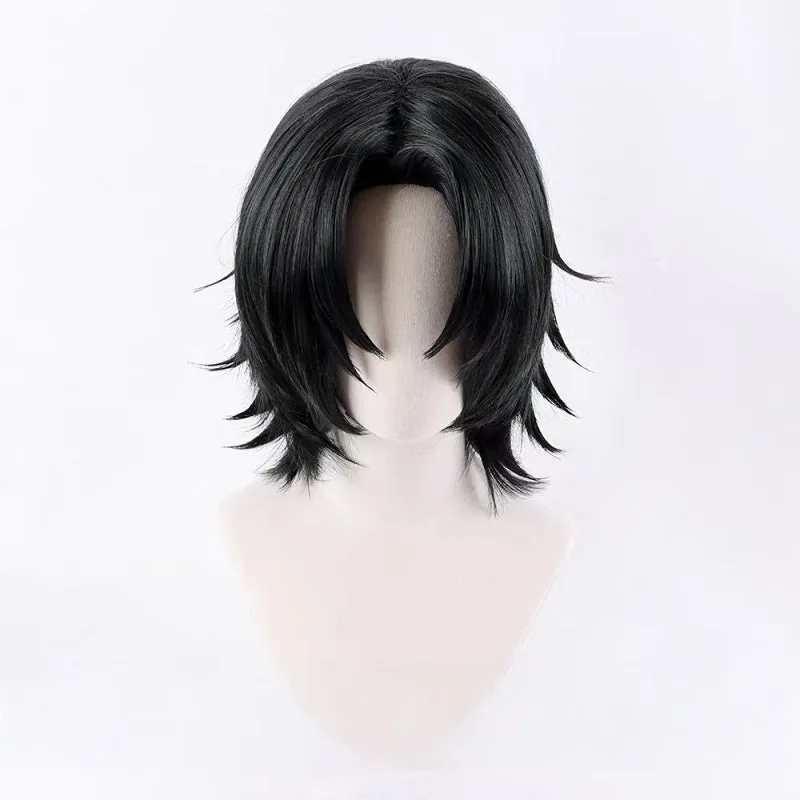 L-email Wig ONE PIECE Portgas D. Ace Black Green 35cm Halloween Cosplay Wig sold by Lemail wig product image thumbnail 2