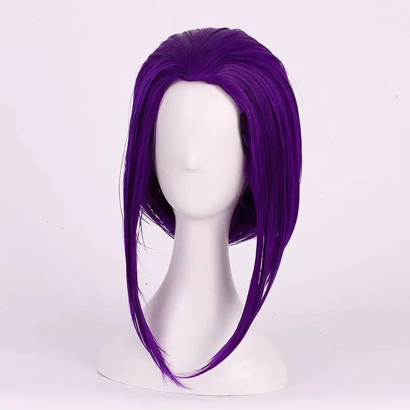 L-email Wig Teen Titans Raven Purple Short Halloween Cosplay Wig sold by Lemail wig product image thumbnail 2