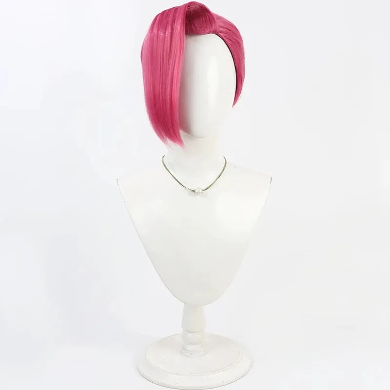 L-email Wig JoJo's Bizarre Adventure Vinegar Doppio Pink Halloween Cosplay Wig sold by Lemail wig product image thumbnail 2