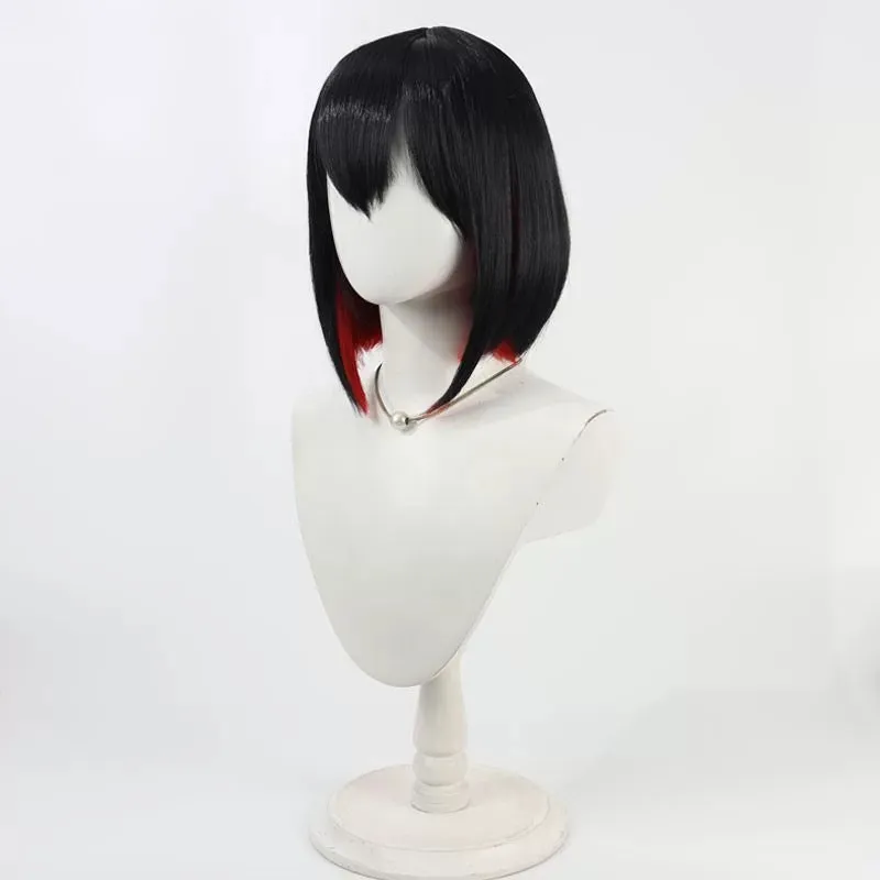 L-email Wig Goddess of Victory: Nikke Rouge Black Red Short Halloween Cosplay Wig sold by Lemail wig product image thumbnail 5