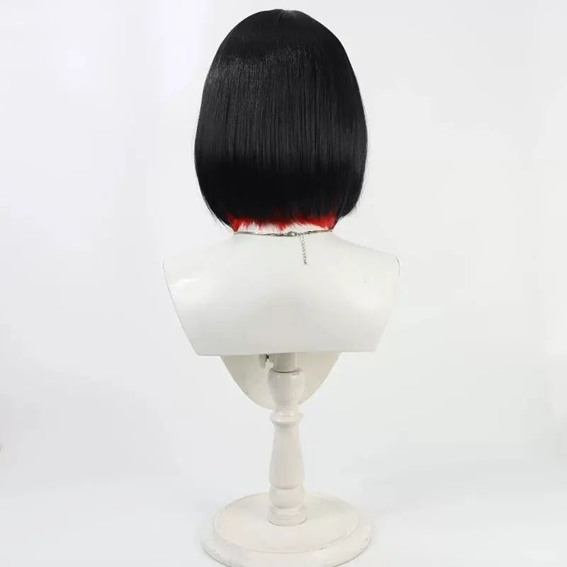 L-email Wig Goddess of Victory: Nikke Rouge Black Red Short Halloween Cosplay Wig sold by Lemail wig product image thumbnail 3