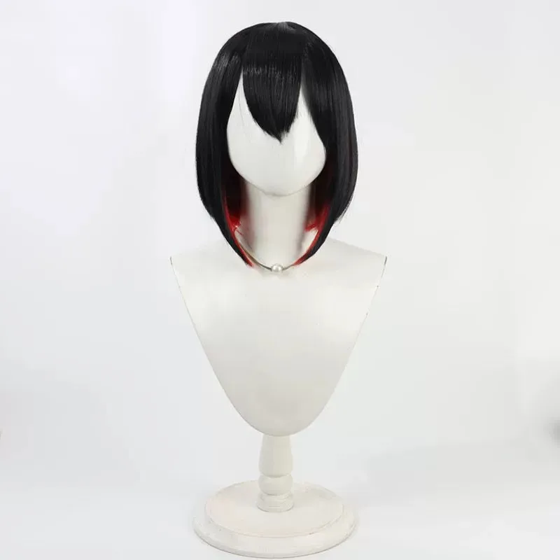 L-email Wig Goddess of Victory: Nikke Rouge Black Red Short Halloween Cosplay Wig sold by Lemail wig product image thumbnail 2