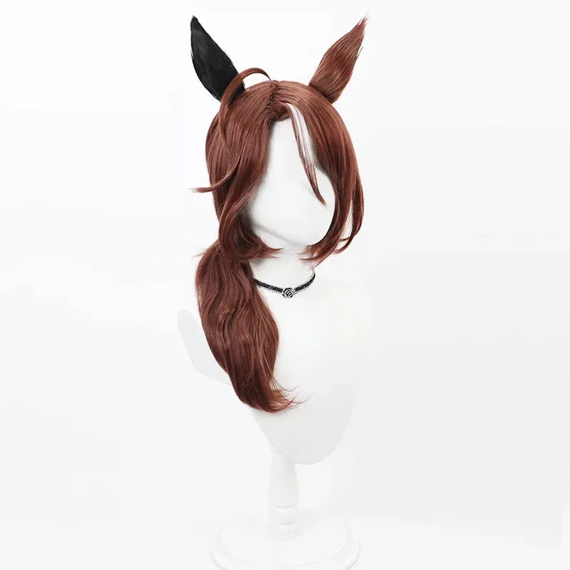 L-email Wig Uma musume: Pretty Derby Sounds of Earth Brown 50cm Halloween Cosplay Wig sold by Lemail wig product image thumbnail 3