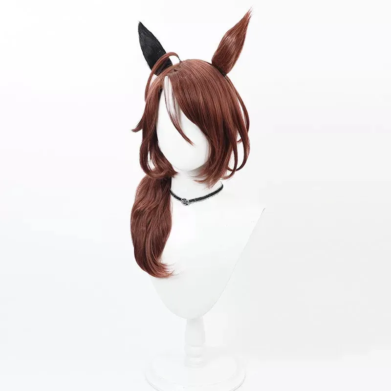 L-email Wig Uma musume: Pretty Derby Sounds of Earth Brown 50cm Halloween Cosplay Wig sold by Lemail wig product image thumbnail 2