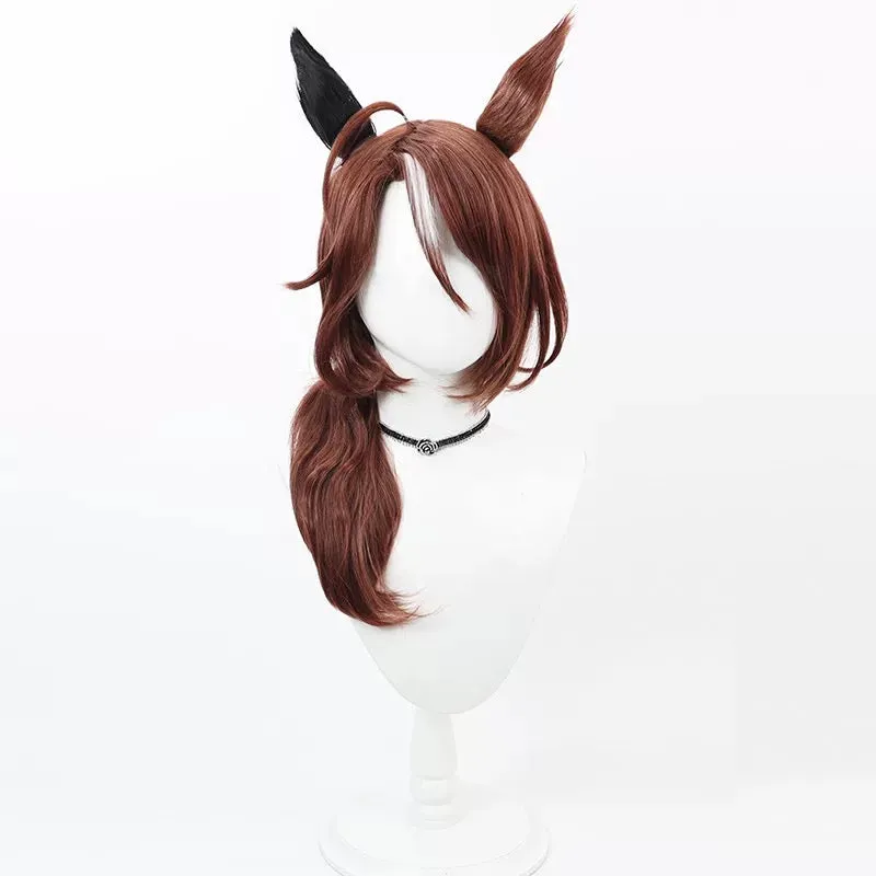 L-email Wig Uma musume: Pretty Derby Sounds of Earth Brown 50cm Halloween Cosplay Wig sold by Lemail wig product image thumbnail 4