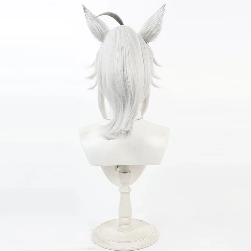 L-email Wig Uma musume: Pretty Derby Oguri Cap 45cm Ears And Tail Halloween Cosplay Wig sold by Lemail wig product image thumbnail 5