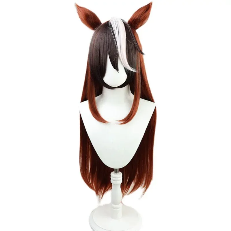 L-email Wig Umamusume: Pretty Derby Symboli Rudolf 80cm Halloween Cosplay Wig sold by Lemail wig product image thumbnail 3
