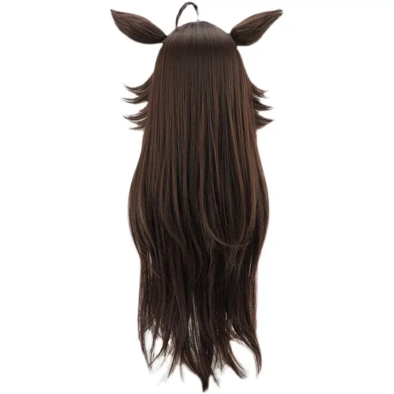 L-email Wig Uma musume: Pretty Derby Mr. C.B. Brown 85cm Ears And Tail Halloween Cosplay Wig sold by Lemail wig product image thumbnail 5