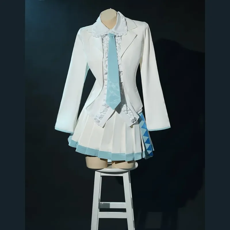 L-email Wig Hatsune Miku Snow Miku 2024 x Mitsukoshi Cloak White Cosplay Costume sold by Lemail wig product image thumbnail 4