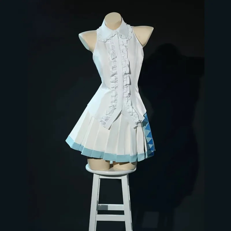 L-email Wig Hatsune Miku Snow Miku 2024 x Mitsukoshi Cloak White Cosplay Costume sold by Lemail wig product image thumbnail 5