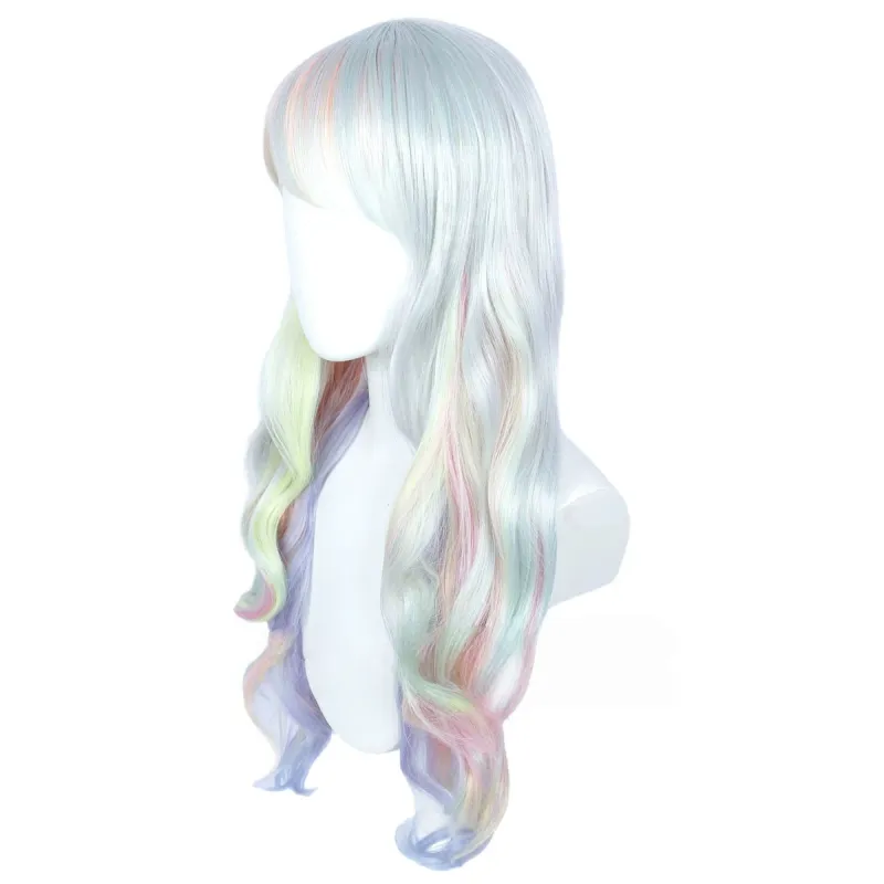L-email Wig Land Of The Lustrous Diamond Mixed Color Long Curly Cosplay Wig sold by Lemail wig product image thumbnail 3
