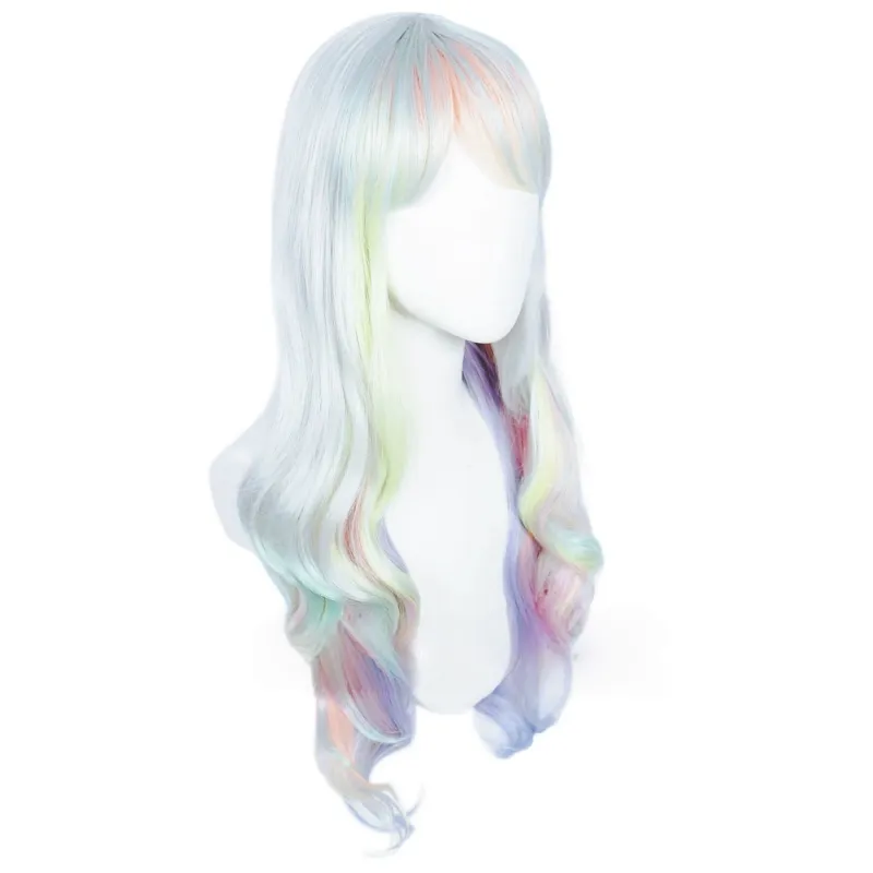 L-email Wig Land Of The Lustrous Diamond Mixed Color Long Curly Cosplay Wig sold by Lemail wig product image thumbnail 4