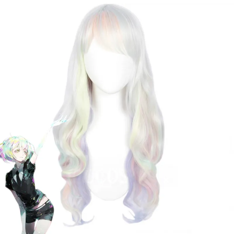 L-email Wig Land Of The Lustrous Diamond Mixed Color Long Curly Cosplay Wig sold by Lemail wig
