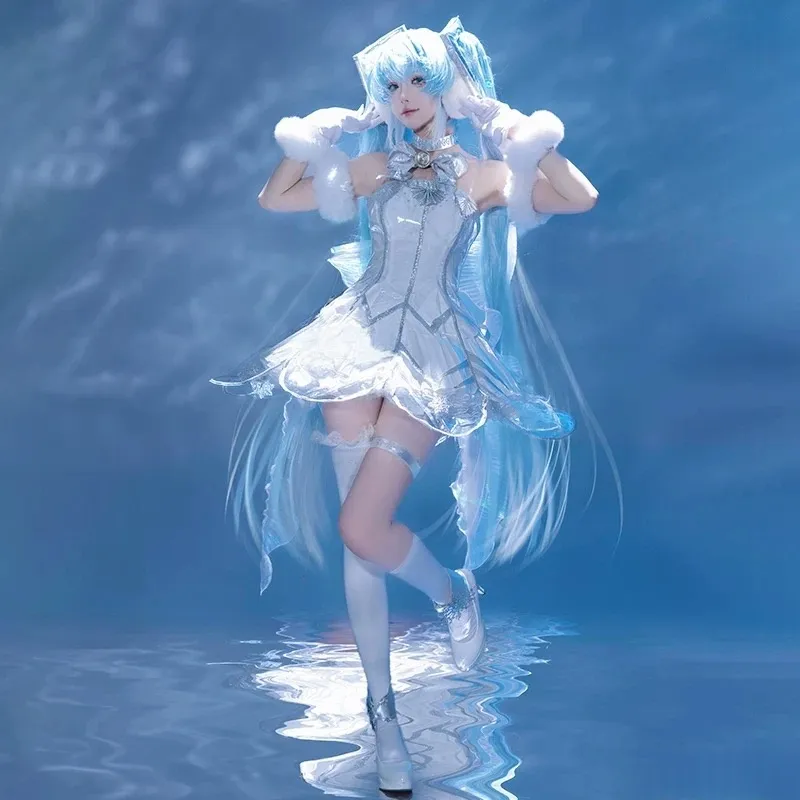 L-email Wig Hatsune Miku Symphony 2025 10th Anniversary Dress Cosplay Costume sold by Lemail wig product image thumbnail 3