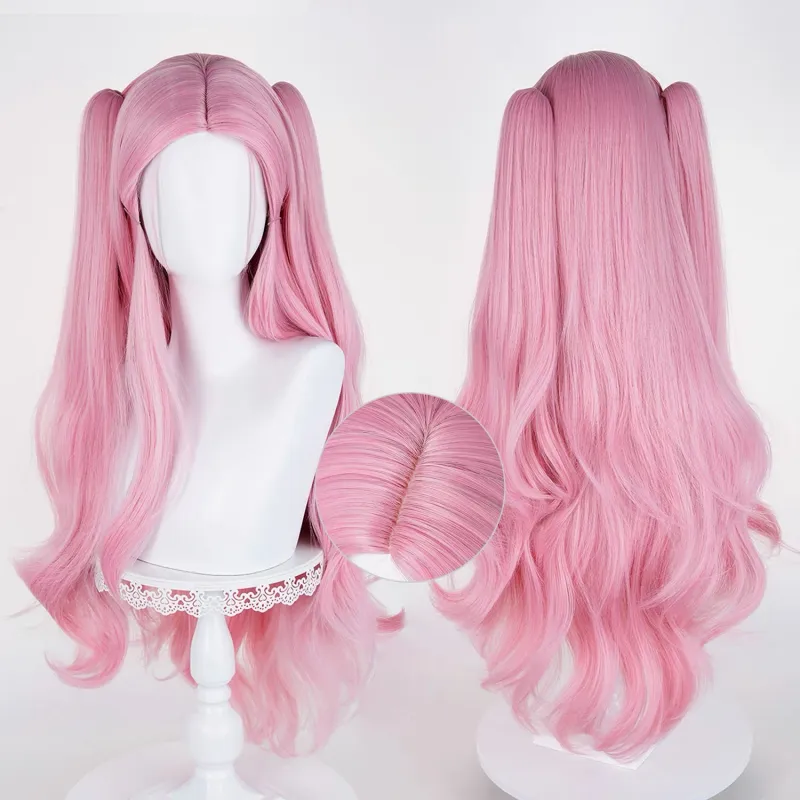 L-email Wig Alien Stage Mizi x Aniplus Collab Cafe Pink Cosplay Wig sold by Lemail wig product image thumbnail 3