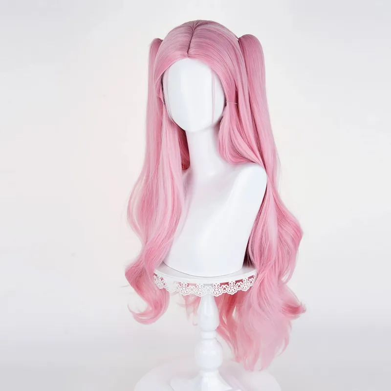 L-email Wig Alien Stage Mizi x Aniplus Collab Cafe Pink Cosplay Wig sold by Lemail wig product image thumbnail 5