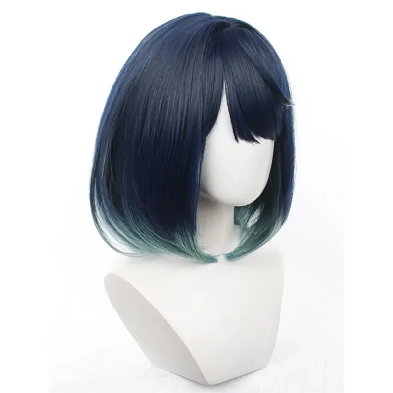 L-email Wig Oshi no Ko Akane Kurokawa Blue Green Shorts Cosplay Wig sold by Lemail wig product image thumbnail 2
