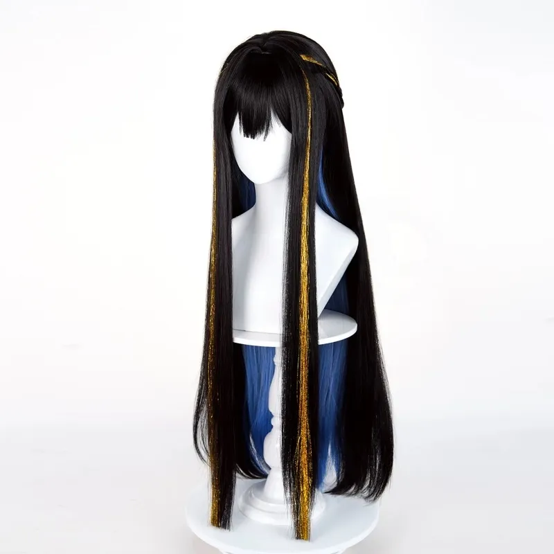 L-email Wig Honkai: Star Rail The Dahlia Constance 90cm Mixed Colors Cosplay Wig sold by Lemail wig product image thumbnail 3