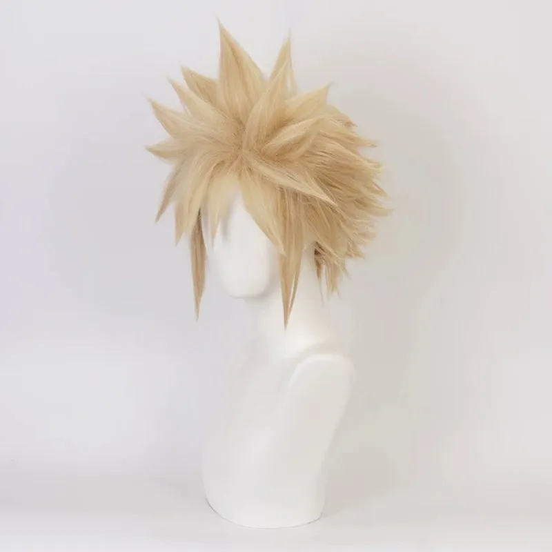 L-email Wig Final Fantasy VII Cloud Strife Gold Cosplay Wig sold by Lemail wig product image thumbnail 3