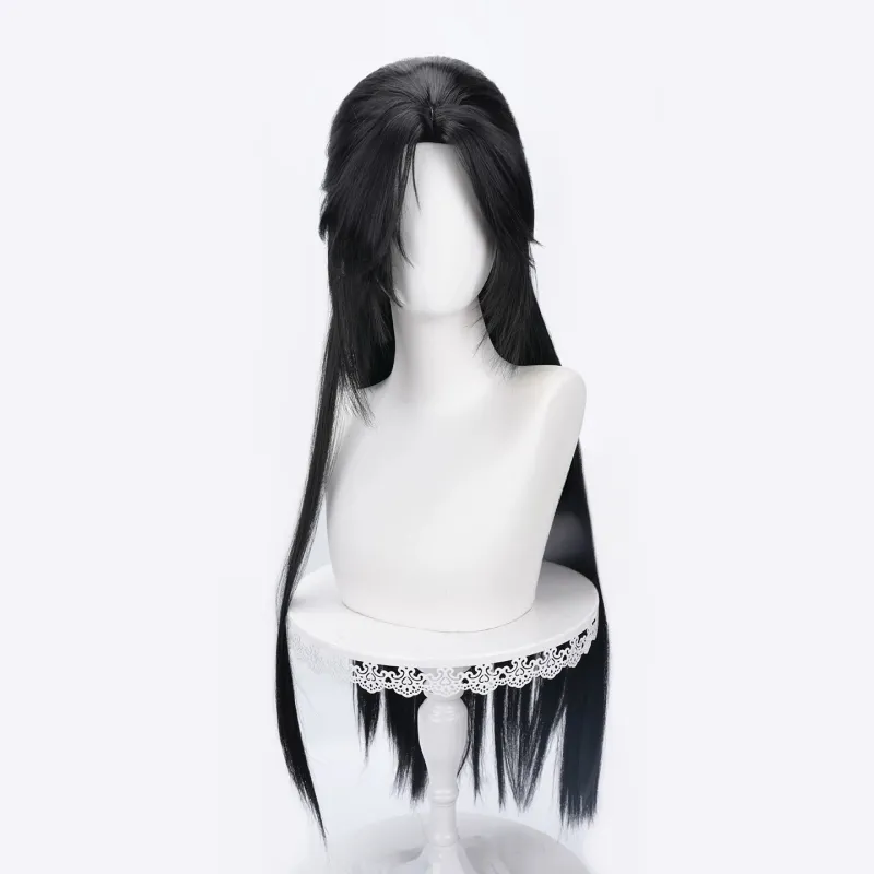 L-email Wig Where Winds Meet Jade Current Black 80cm Cosplay Wig sold by Lemail wig product image thumbnail 4